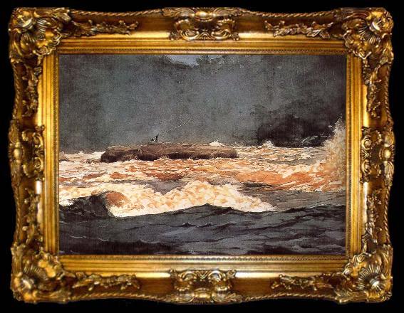 framed  Winslow Homer River fishing, ta009-2